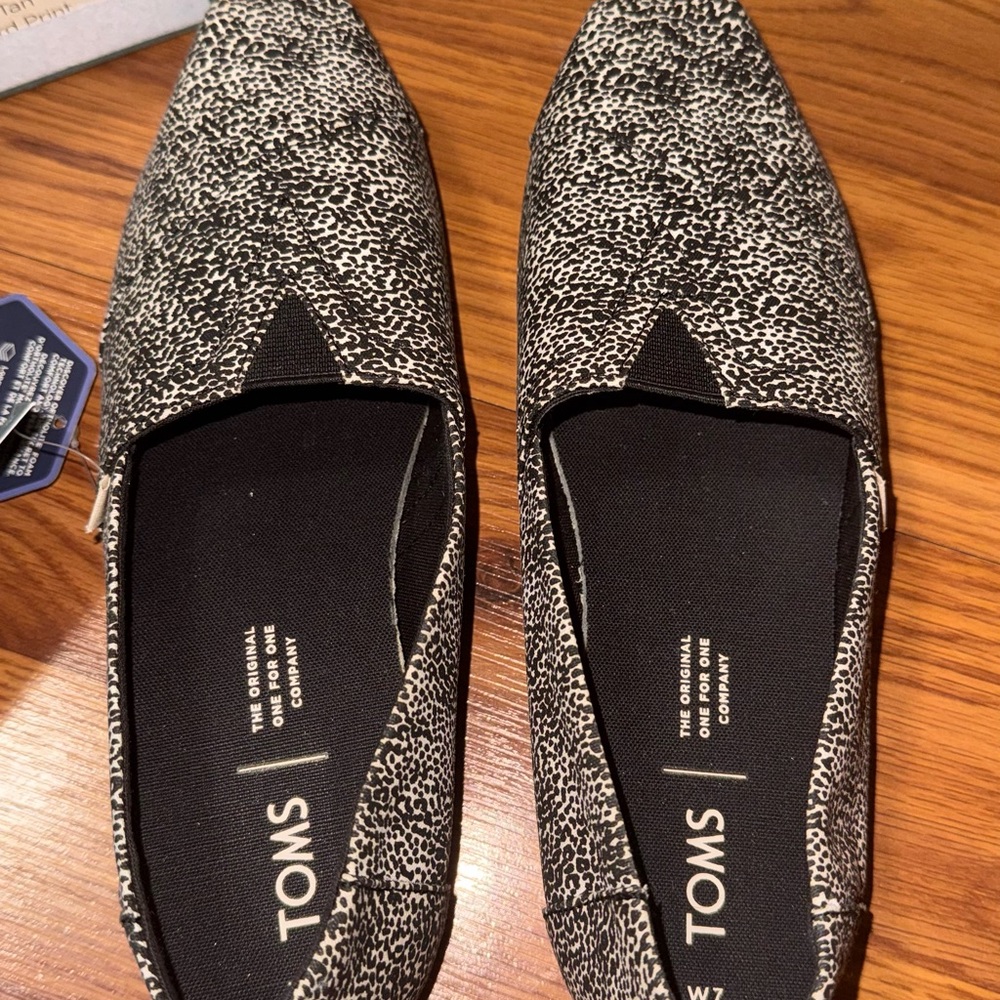 TOMS Monochrome Textured Slip-Ons